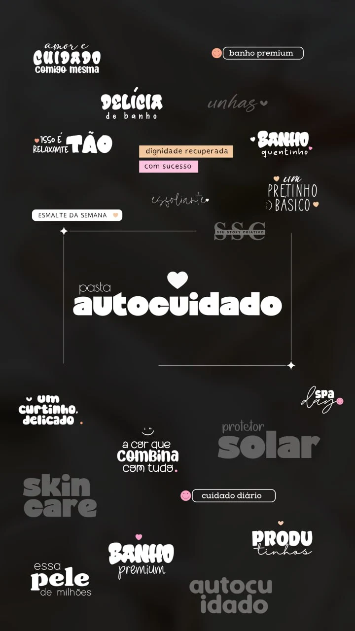 Figurinhas de Autocuidado